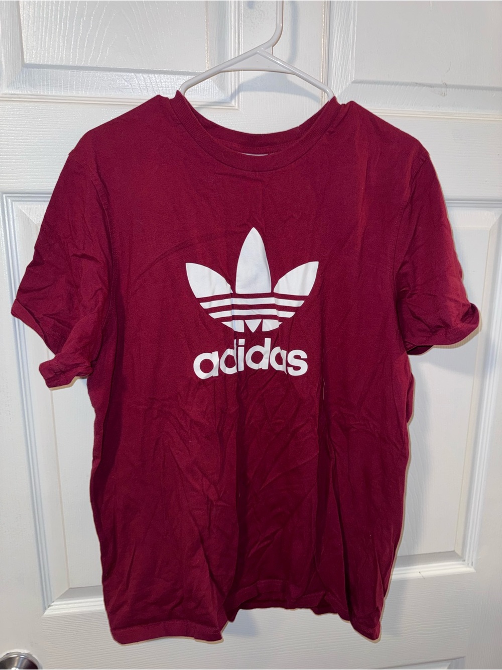 Adidas Mens Trefoil Logo T-Shirt - Maroon